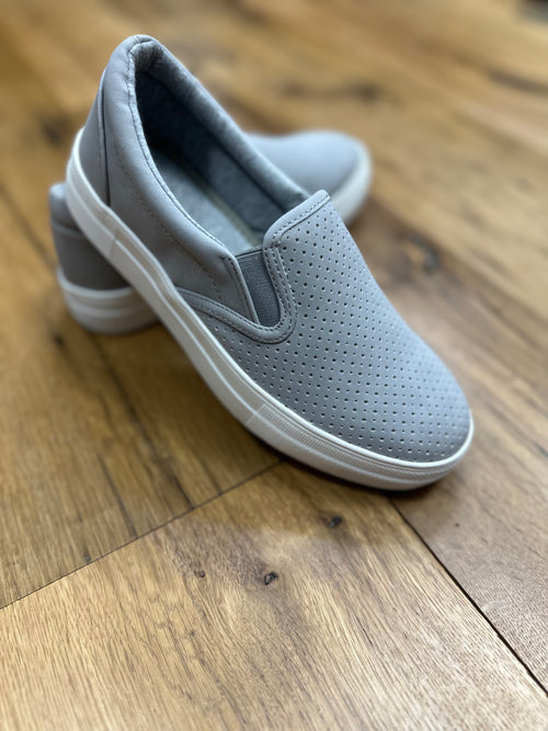 Shot In The Dark Slip On Sneakers- Grey