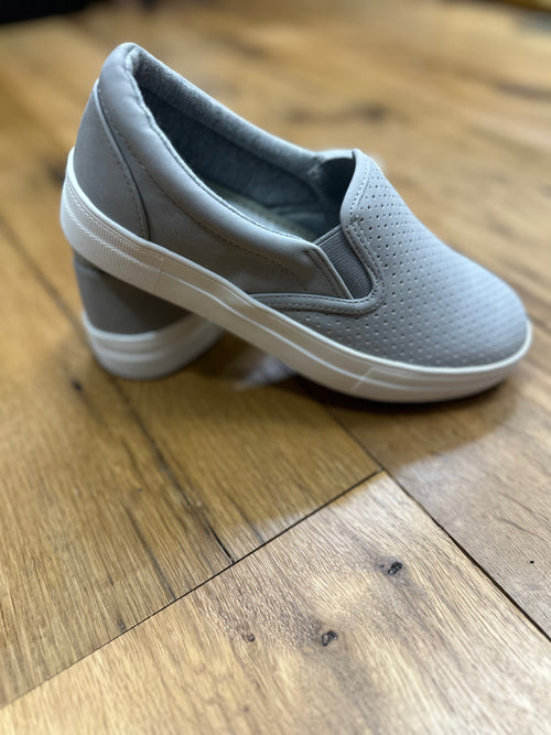 Shot In The Dark Slip On Sneakers- Grey