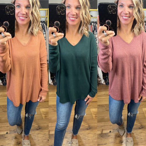 Save The Day Ribbed V-Neck Longsleeve 2.0 - Multiple Options